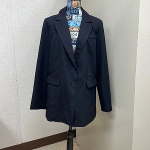 Torrid, black blazer, plus size 2